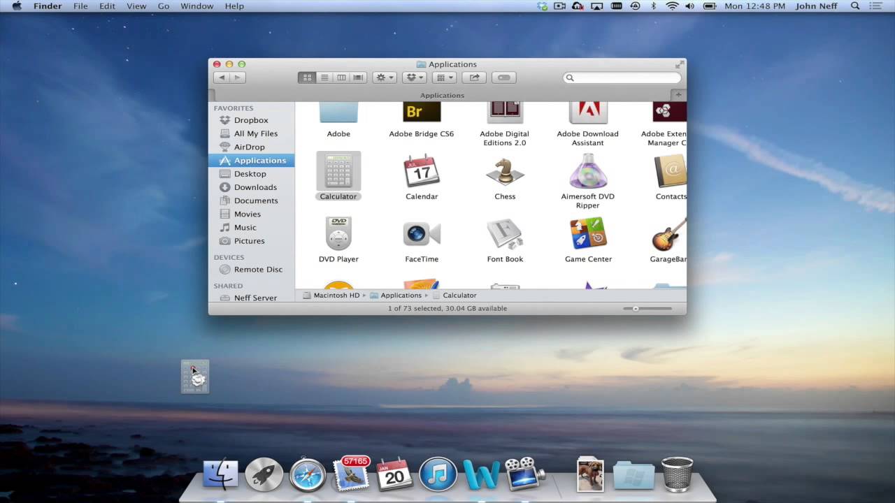 Apps in dock mac