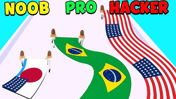 NOOB vs PRO vs HACKER in Flag Painters