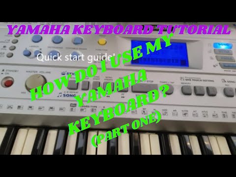 Yamaha PSR 290 Midi Keyboard Quick start guide PART 1 - Set up and basic instructions