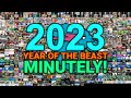 Mrbeast 2023 visualized minutely