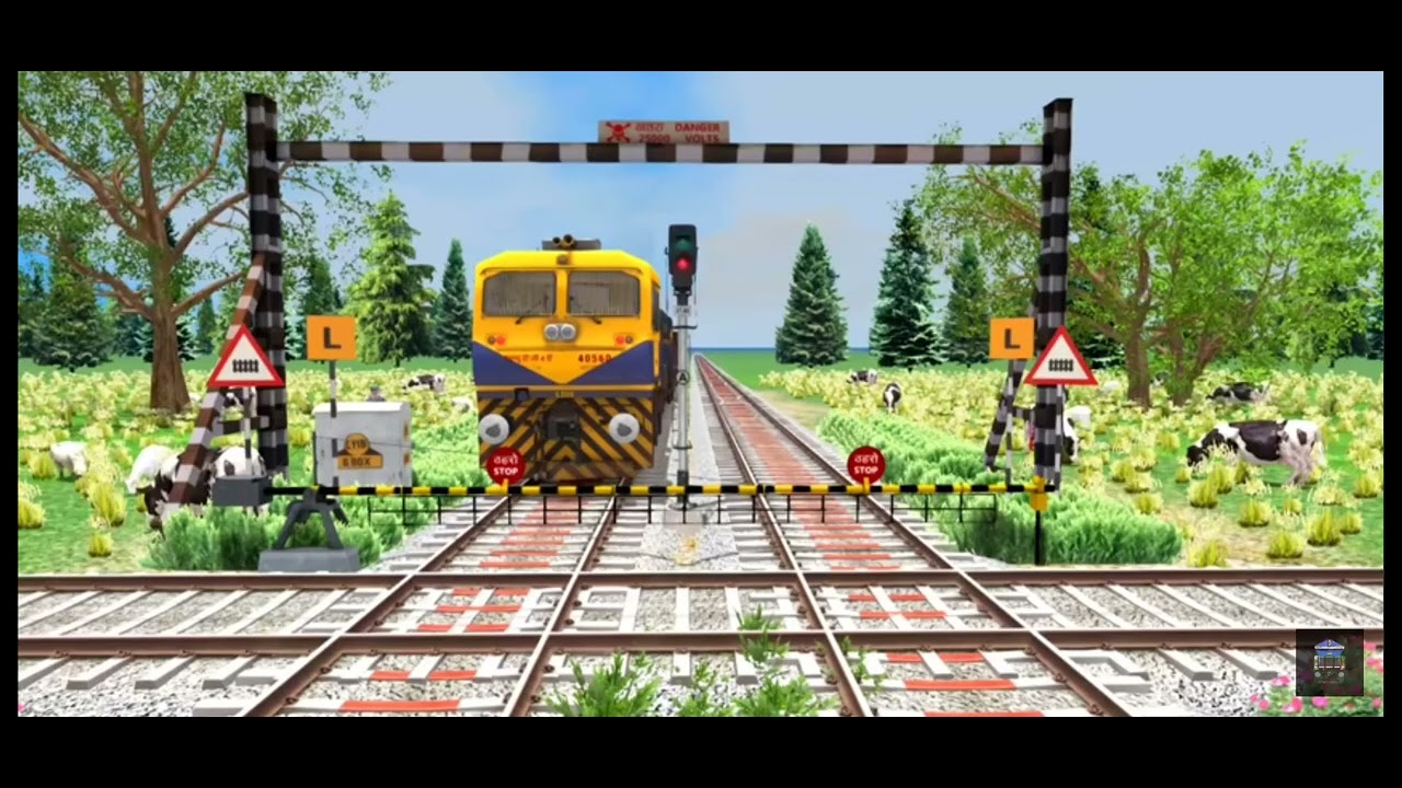 GOODS TRAIN CROSSING BUMPY RAILROAD TRACK 😱#train #shorts🚂🚂 - YouTube