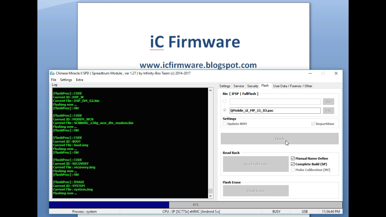 Qmobile i2 Flashing with CM2 Tool