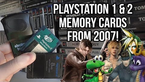 Lets see what we find on my PS1/PS2 MEMORY CARDS from 2000