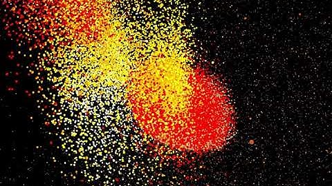 New! 4K SPH Python + Taichi. 120K particles. Mars collide Earth 1st 80 K particles, 2nd 10K. +30K p.