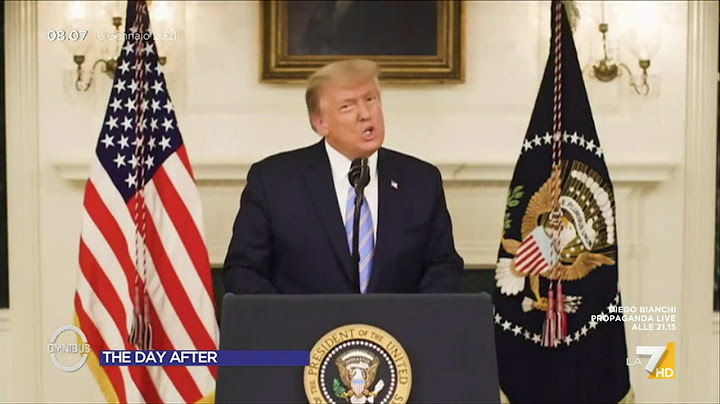 Donald Trump: "Condanno l'attacco al Congresso e le violenze"