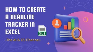 How to create a deadline tracker using Excel