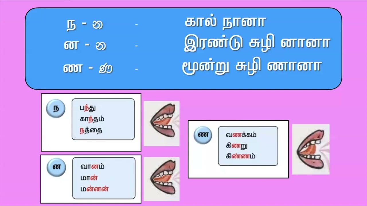 දෙමළ භාෂාවේ අක්ෂරවල දක්නට ලැබෙන විශේෂතා