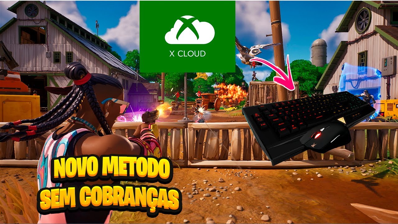 Gameplay de Fortnite no Xcloud com Extensão Teclado e Mouse + Config  ATUALIZADA (Xbox Cloud Gaming) 