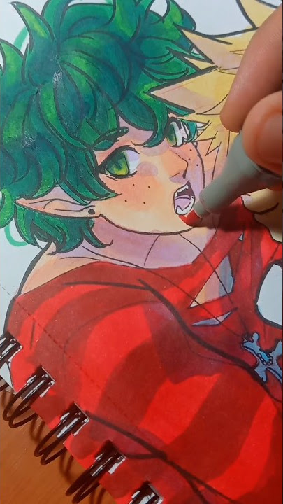 Fan art Deku-BNHA marcadores ohuhu