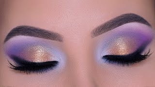 golden smokey eyes with touch of color eye makeup tutorial