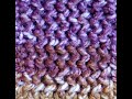 Juniper Berry Stitch  for blankets, scarves, shawls, hats, Loom Knit