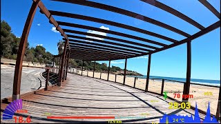 Ultimate Sunshine Coast Road Indoor Cycling Workout Spain Telemetry 4K Video