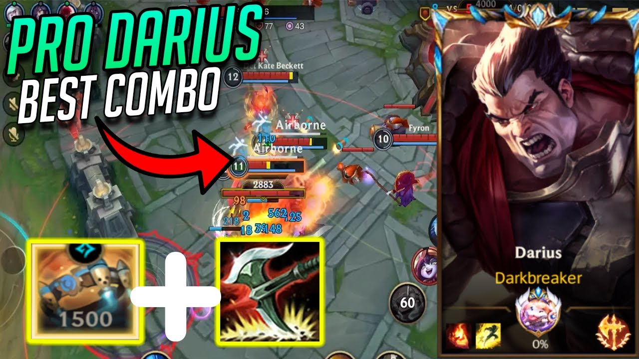 WILD RIFT | CHALLENGER DARIUS Showing you THE BEST DARIUS COMBO - YouTube