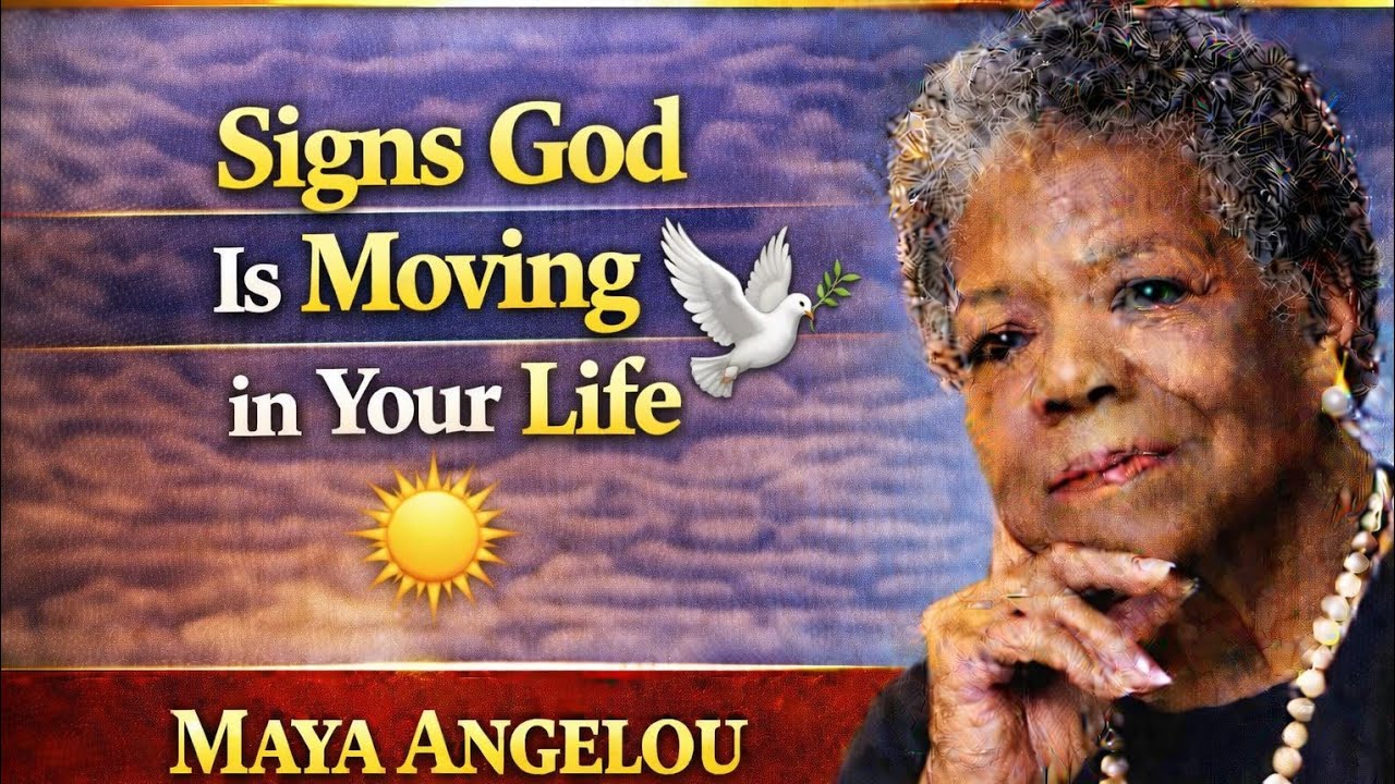 Signs God Is Moving in Your Life | Maya Angelou | Motivational Speech