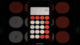 React Native Calculator app running on IOS