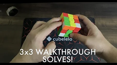 3x3 Rubik’s Cube White Cross Walkthrough/Example solves - CFOP/FRIDRICH METHOD