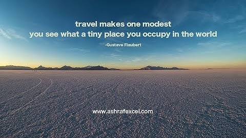 Ashafexcel.com Home Page Video