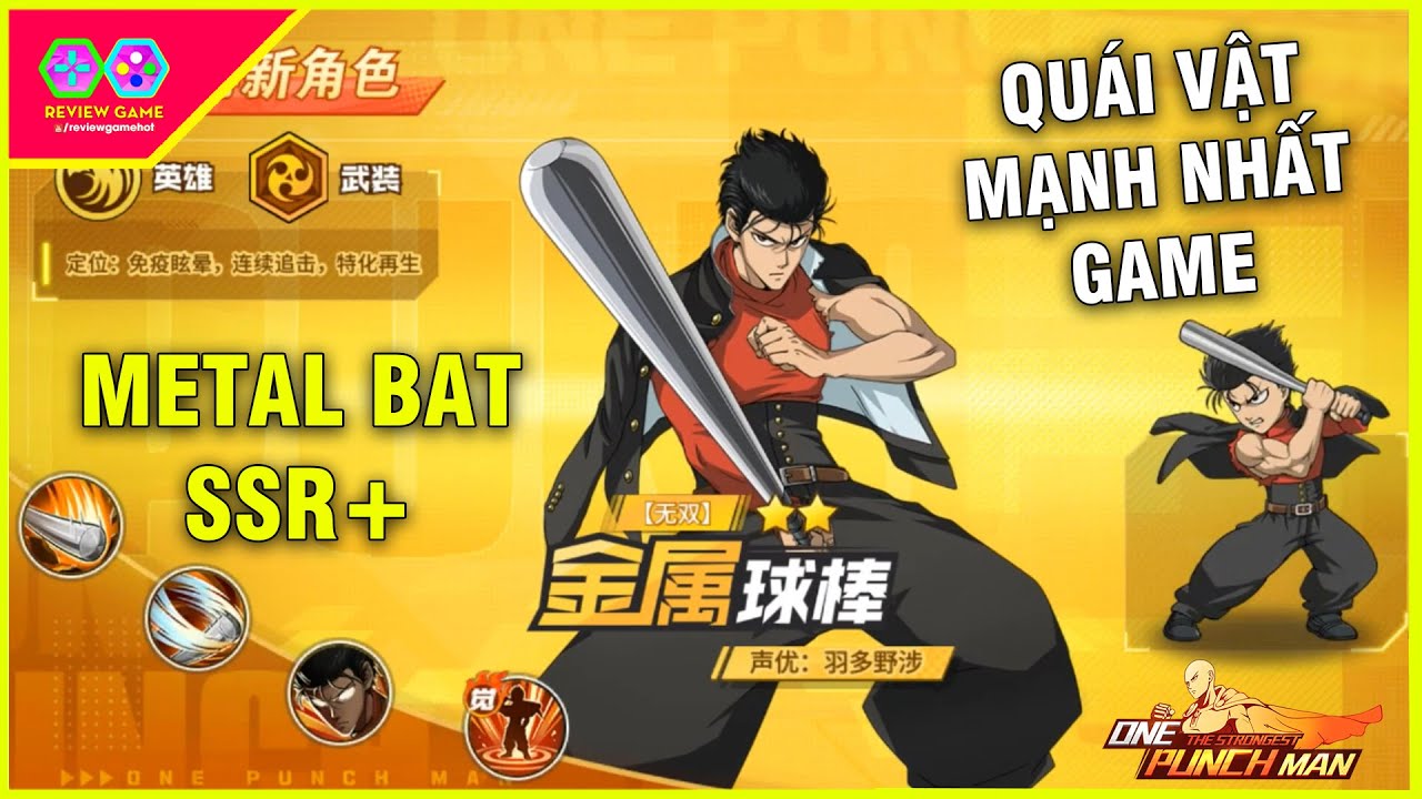 One Punch Man: The Strongest - Quái Vật Metal Bat Ssr+ Mạnh Nhất Game, Lốc  Lướt Liên Hoàn - Youtube