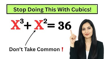 How To Solve a Cubic Equation the Right Way❓(Don’t Take x^2 Common!) |Math Olympiad Algebra Problem 