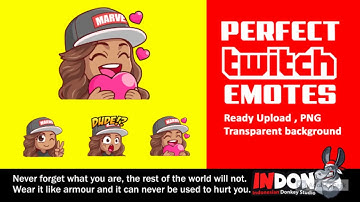 I will create custom twitch emotes, badges, sub badges design