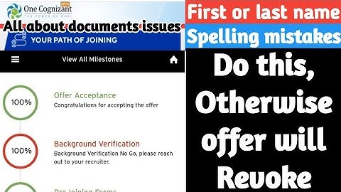 😱 Attention Cognizant offer will revoke || Name or address bgv document issues  #debugvlogs