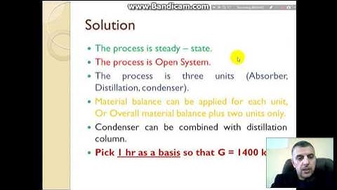 Lectures for Chemical Engineering #1 - Material Balance