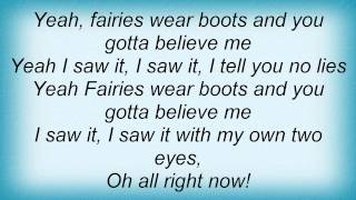Black Sabbath - Fairies Wear Boots Lyrics