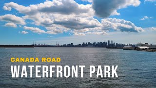 [4K] Waterfront Park, North Vancouver BC Canada - Street Walking TourㅣCanada road, 4K Virtual Tour