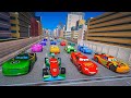 Street Race in Japan Crazy Pixar Cars Lightning McQueen &amp; Friends The King Chick Hicks Jackson Storm