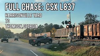 Full Chase: CSX L837 from Augusta to Thomson, Georgia - 10-06-2024