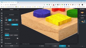 Pixlr removing an image background