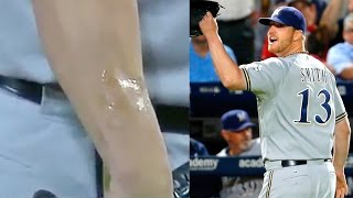 Brewers Pitcher Will Smith Caught With Foreign Substance on Arm, Gets Ejected