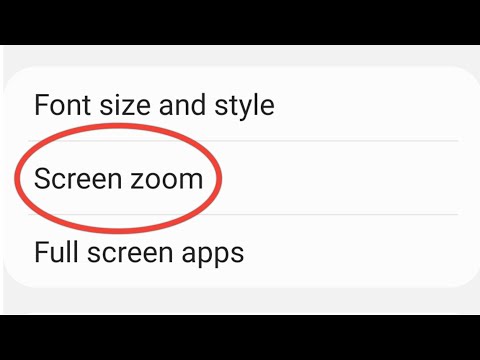 What Is Screen Zoom Option In Samsung Mobile