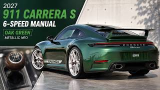New Porsche 911 Carrera S Manual Looks Incredible in Oak Green