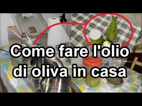 Come fare l'olio di oliva in casa (tutorial n°4)