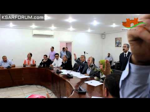 لحظة انتخاب رئيس المجلس البلدي محمد السيمو