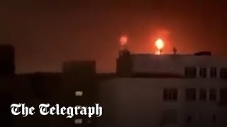 video: Watch: Moscow battles large fire after drone attack