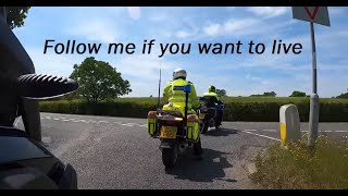 Chasing the POLICE BIKE! Bikesafe course - Boxhill, Ockley, Dorking