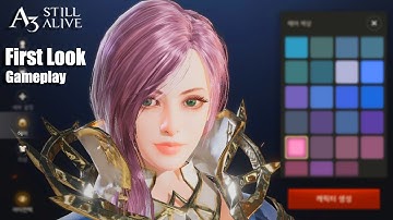 A3 STILL ALIVE - First Look Gameplay vs Character Creation - F2P Android/iOS 2020