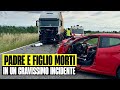 ULTIM'ORA PADRE E FIGLIO MUOIONO IN UN TERRIBILE INCIDENTE FRONTALE CON UN TIR. DRAMMA NEL PAVESE