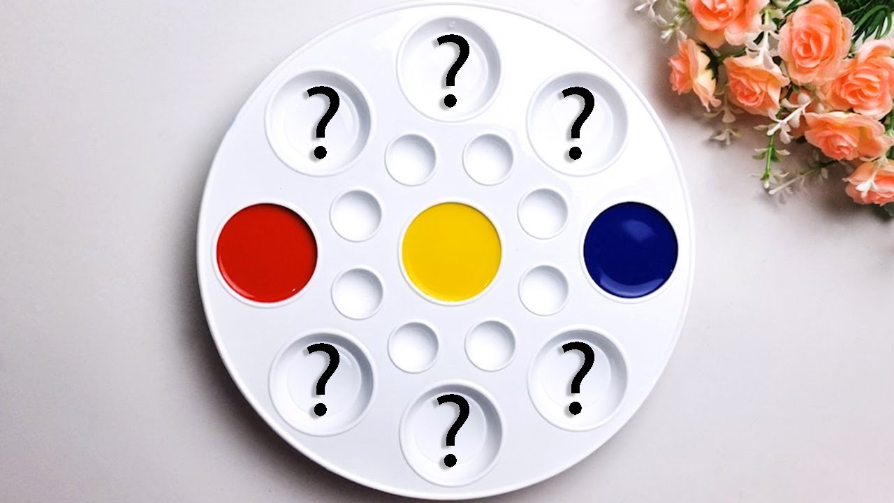 Primary Color Mixing Palette  Learn Red, Yellow, Blue Combinations for Creative Projects