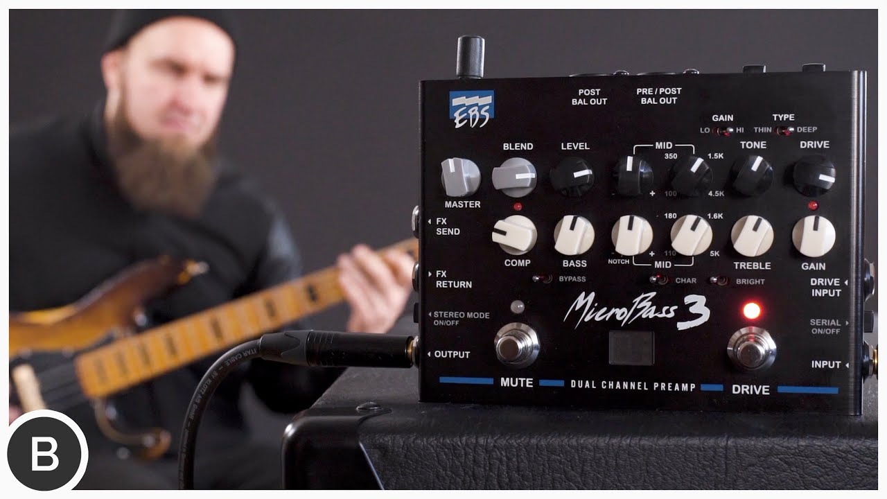 EBS MICROBASS II BASS PREAMP - YouTube