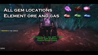 Ark Fjordur | Green , Blue and Red gem , element ore and condense gas locations