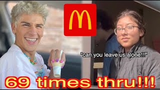 i went 100 TIMES through the MCDONALDS DRIVE THRU!!!