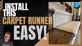 How to Install a Carpet Runner On Stairs Easy!