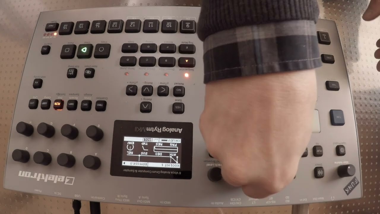 Analog Rytm Mk2 only I short live jam I techy