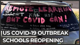 As the first day of new school year approaches in us, a nationwide
debate is raging president trump pushes for students to go back
classroo...