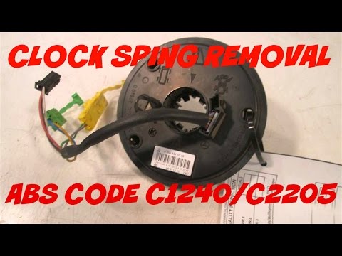 Dodge Grand Caravan Clock Spring Removal ABS Code C1240/C2205