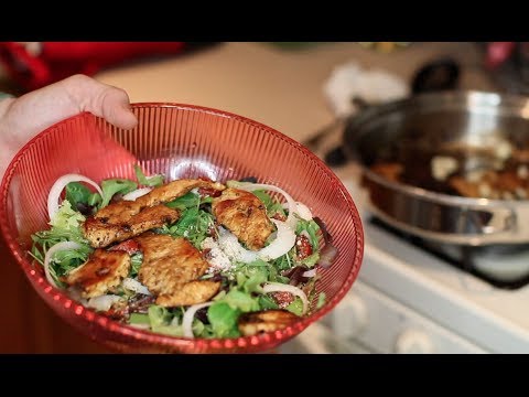 Healthy Meals Chicken Over Mixed Greens-11-08-2015