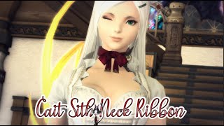 FFXIV: Cait Sith Neck Ribbon